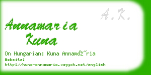 annamaria kuna business card